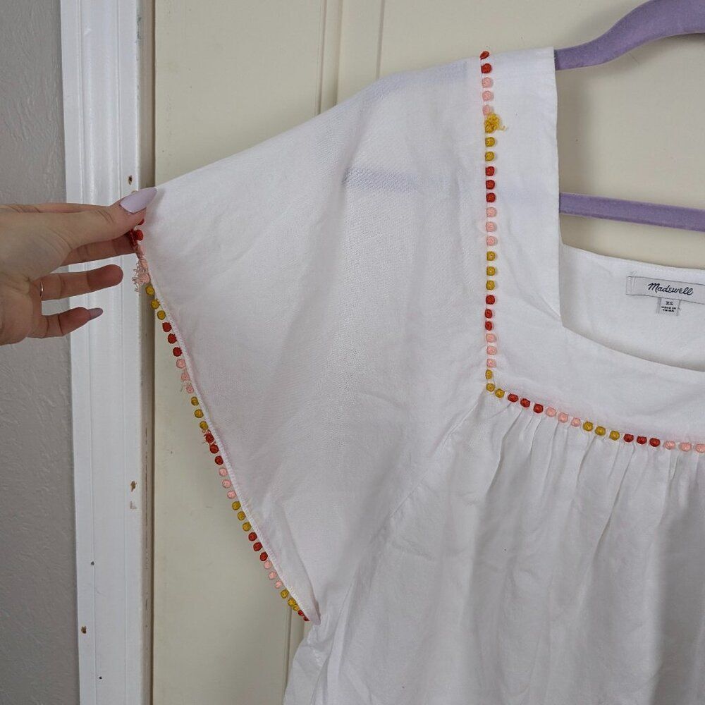 Madewell | Pom-Pom Butterfly Top Size XS - Picture 4 of 8